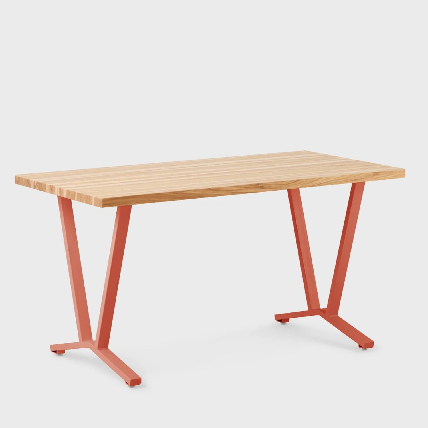 Elements Wood Top Flare Leg Desk - Image 29
