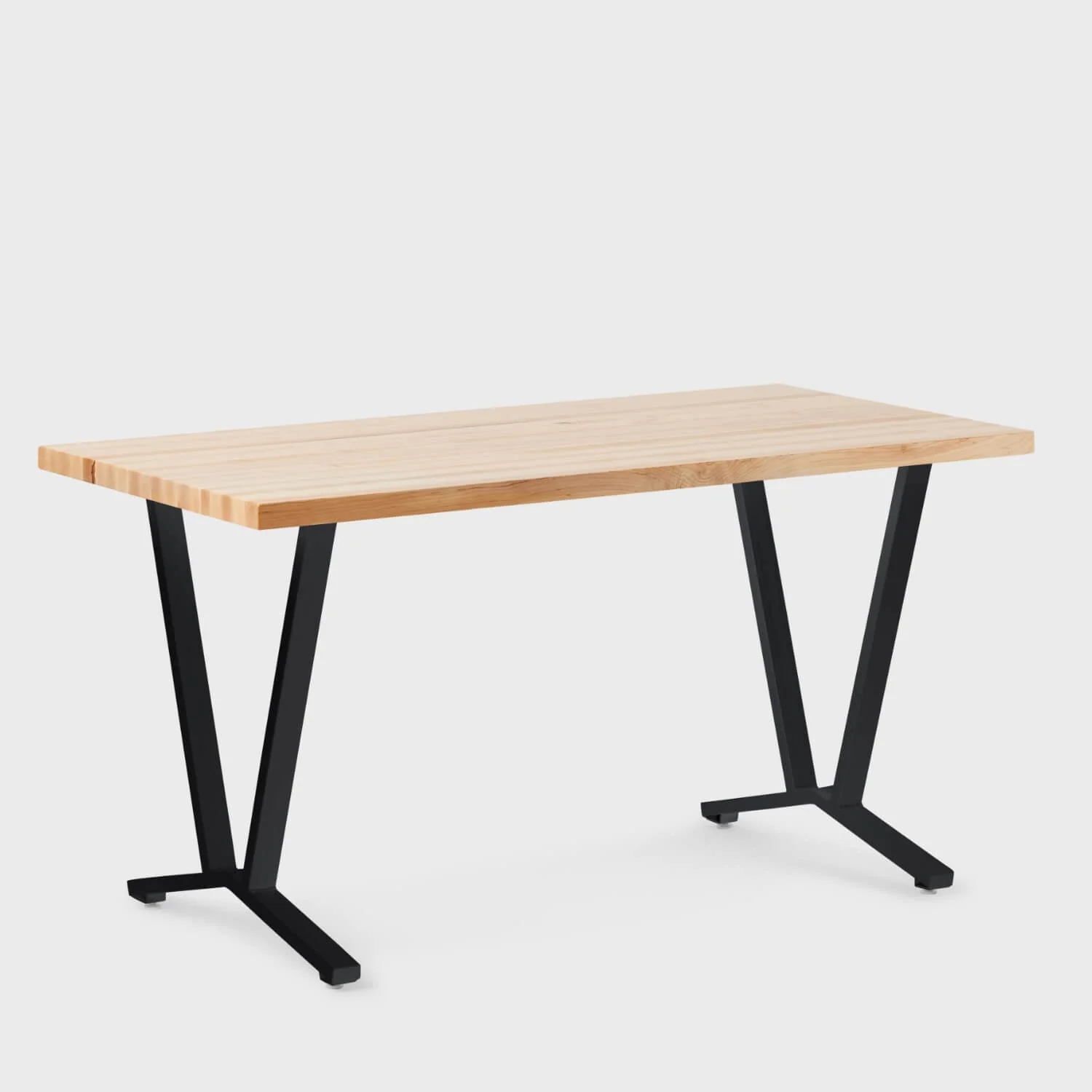 Elements Wood Top Flare Leg Desk - Image 50
