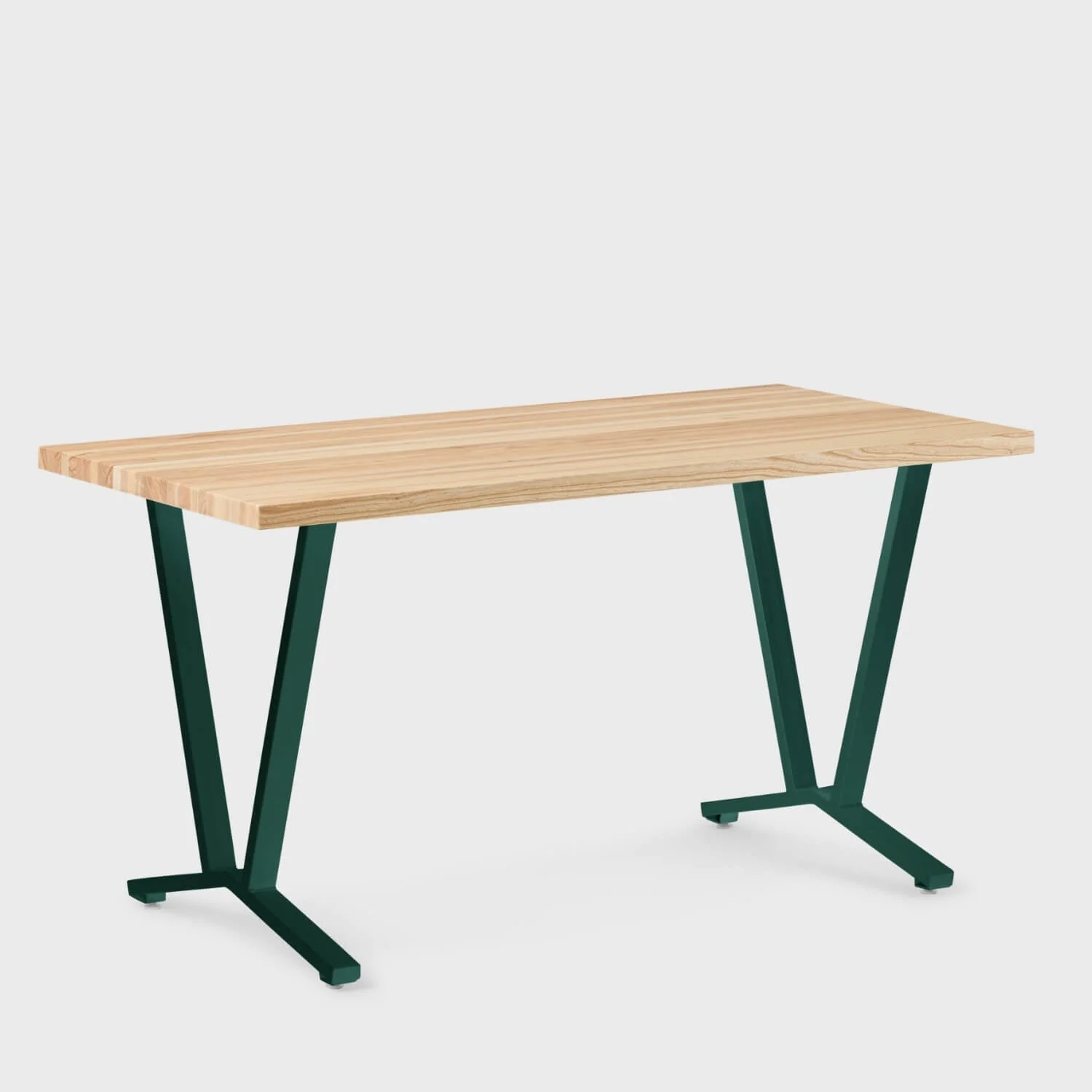 Elements Wood Top Flare Leg Desk - Image 6