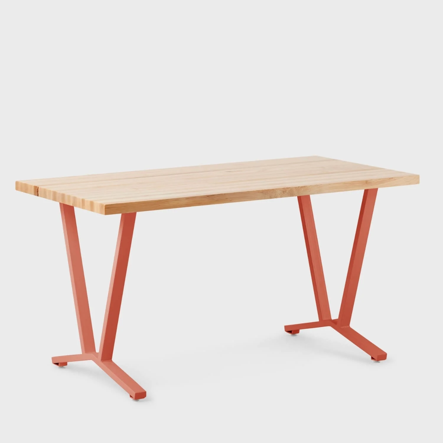 Elements Wood Top Flare Leg Desk - Image 43