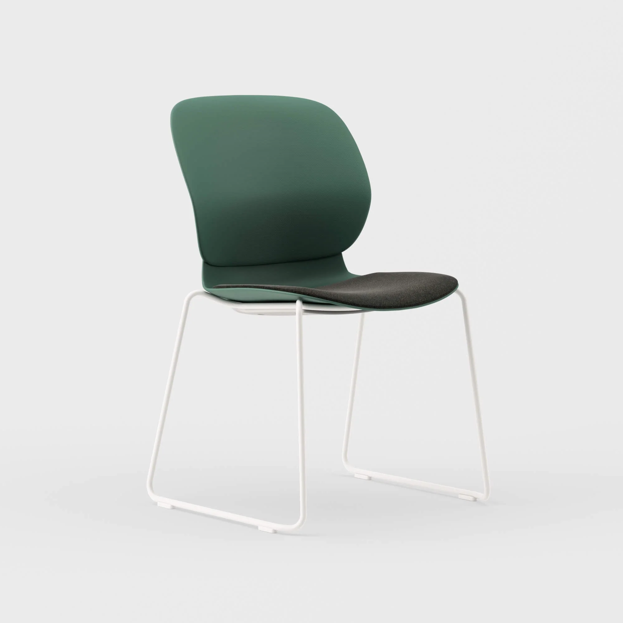 Maari Chair Sled Base with Upholstered Seat - Image 9